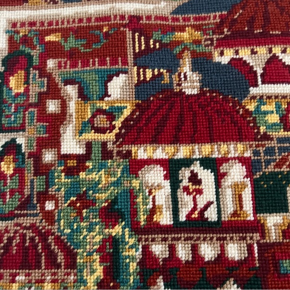 EHRMAN FAIZABAD Needlepoint Completed Finished Tapestry By Annabel Nelliet - Picture 9 of 16